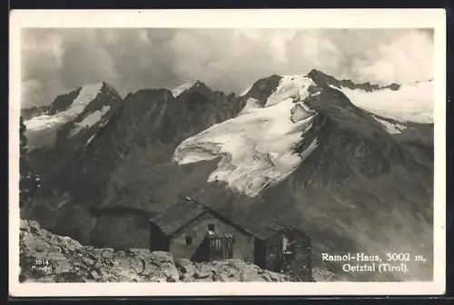 AK Ramol-Haus, Blick von der Berghütte aus über das Oetztal