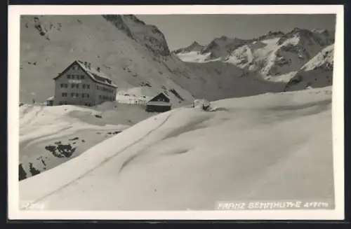 AK Franz-Senn-Hütte, mit Hüttenstempel