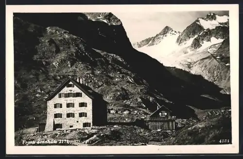 AK Franz-Sennhütte im Hochgebirge