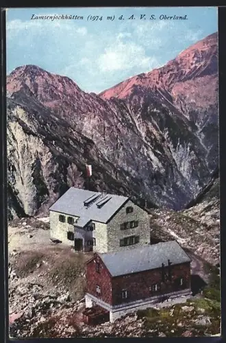 AK Lamsenjochhütten, Berghütten d. A. V. S. Oberland