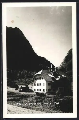 AK Plöckenhaus, Blick zum Haus m. kl. Pal