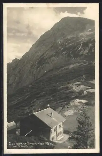 AK Carl-von-Stahl-Haus /Torrennerjoch, Berghütte mit Schneibstein