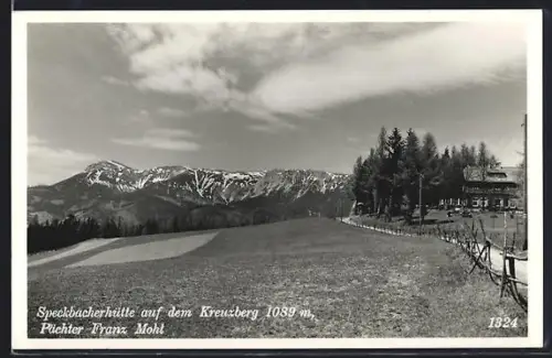 AK Speckbacherhütte auf dem Kreuzberg, Pächter Franz Mohl