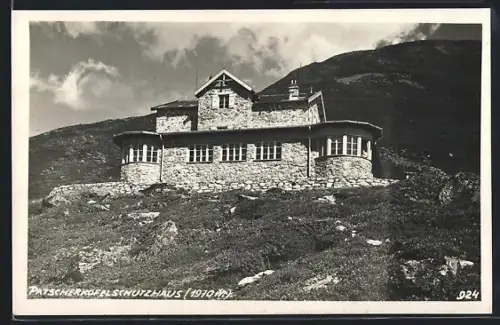 AK Patscherkofelschutzhaus, Blick zum Schutzhaus