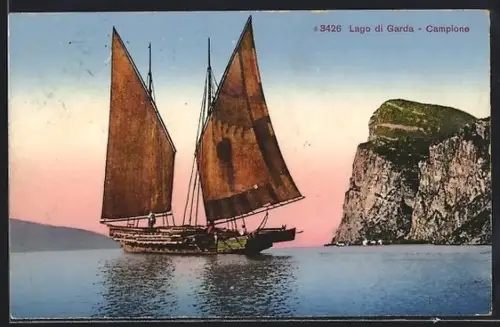 AK Campione /Lago di Garda, Panorama