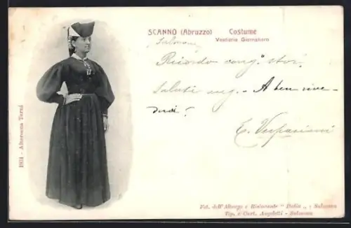AK Scanno /Abruzzo, Costume Vestiario Giornaliero