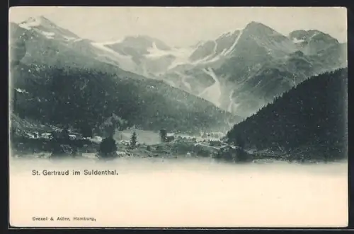 AK St. Gertraud im Suldenthal, Panorama