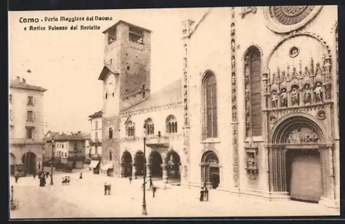AK Como, Porta Meggiore del Duomo e Antica Palazzo del Broletto