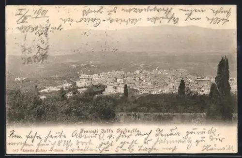 AK Frascati dalla Rufinella, Panorama