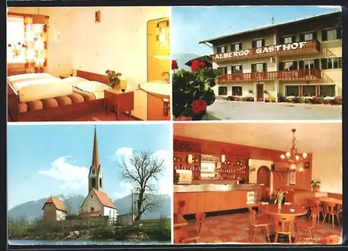 AK Stegen b. Bruneck, Gasthof zum Hirschen, Innenansichten