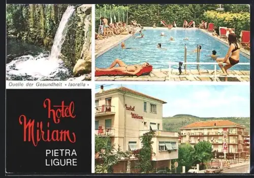 AK Pietra Ligure, Hotel Miriam, Via Torino, 10, Pool, Quelle der Gesundheit Isorella