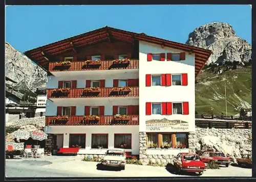 AK Colfosco in Badia, Hotel Haus Reutlingen Gustin Alfreider