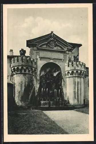 AK Citta del Vaticano, Giardini, Fontana del Sacramento