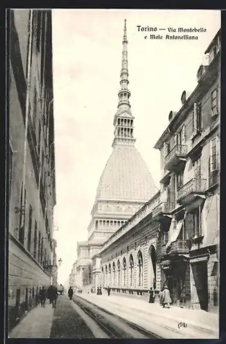 AK Torino, Via Montebella e Mole Antonelliana