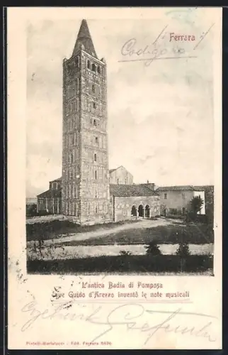 AK Ferrara, L`antica Badia du Pomposa oue Guido d`Arezzo invento le note musicali