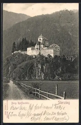 AK Sterzing, Blick auf die Burg Reiffenstein