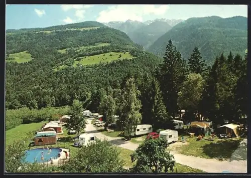 AK Naturns bei Meran, Waldcamping Naturns, Dornsbergerstrasse, Inh. Fam. Tribus