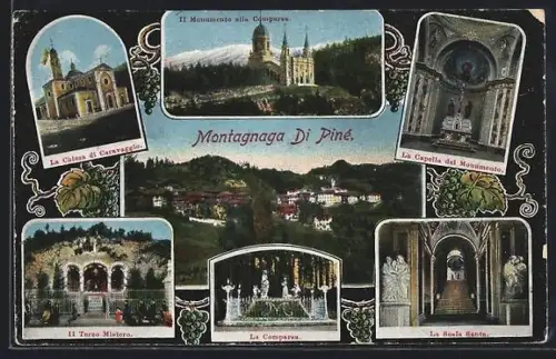 AK Montagnaga di Piné, Il monumento alla Comparsa, Capella del Monumento