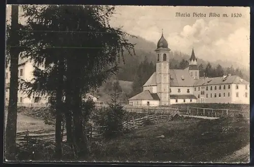 AK Maria Pietra Alba, Totalansicht mit Kirche