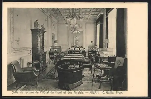 AK Milano, Salle de lecture de l`Hôtel du Nord et des Anglais