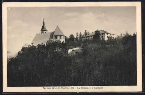 AK Coredo /Val di Non, La Chiesa e il Castello