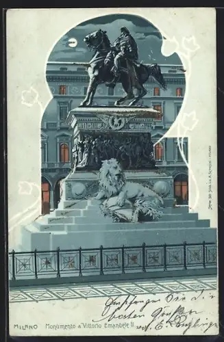 Lithographie Milano, Monumento a Vittorio Emanuele II