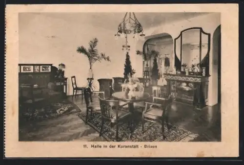 AK Brixen, Kuranstalt, Blick in die Halle