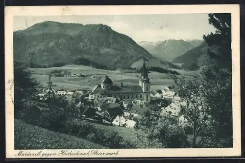 AK Mariazell /Steiermark, Panorama mit Hochschwab