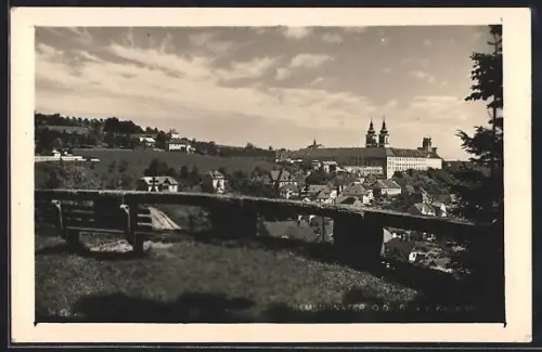 AK Kremsmünster /Ob. Öst., Panorama mit Stift