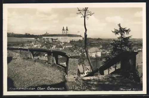 AK Kremsmünster /Ober Österreich, Panorama mit Stift