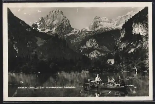 AK Hinterstoder /Ob. Öst., Schiederweiher, Polsterluke