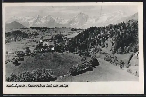 AK Windischgarsten, Kalvarienberg und Totengebirge