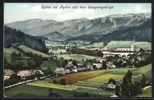 AK Spital am Pyhrn, Panorama mit Sengsengebirge