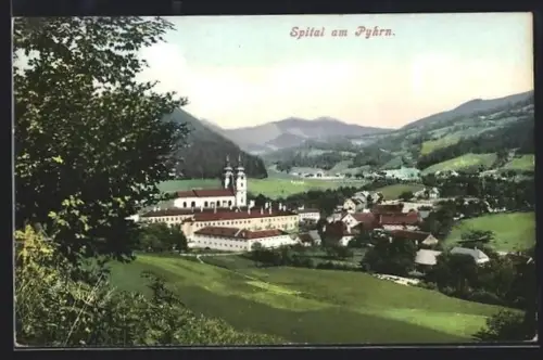 AK Spital am Pyhrn, Panorama mit Kirche