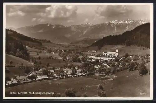 AK Spital a. Pyhrn, Panorama mit Sengsengebirge