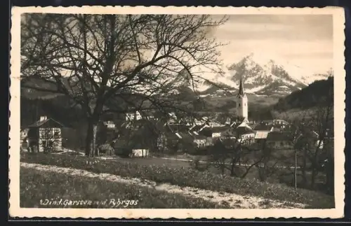 AK Windischgarsten, Ortspanorama mit Pyhrgas