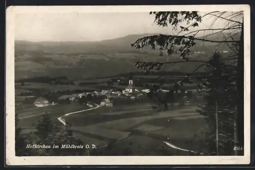 AK Hofkirchen im Mühlkreis, Panorama mit Kirche