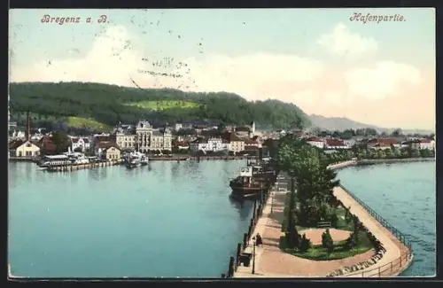 AK Bregenz a. B., Hafenpartie