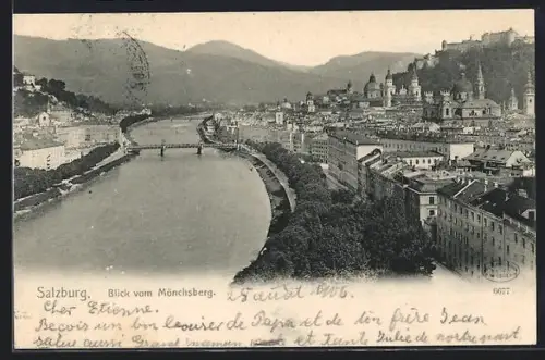 AK Salzburg, Blick vom Mönchsberg