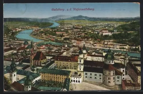 AK Salzburg, Blick von der Hohensalzburg