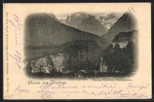 AK Bludenz, Bürser Schlucht, Bergpanorama