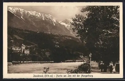 AK Innsbruck, Partie am Inn mit der Hungerburg