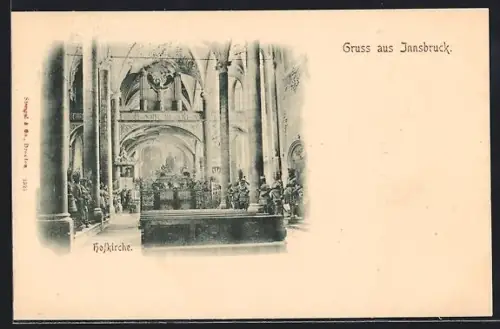 AK Innsbruck, Hofkirche, Innenansicht