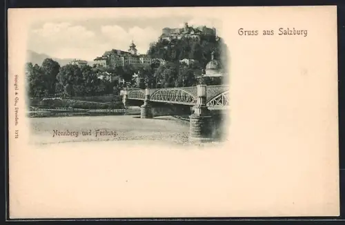 AK Salzburg, Nonnberg und Festung