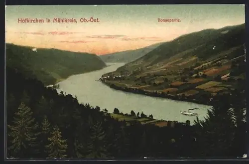 AK Hofkirchen in Mühlkreis, Donaupartie