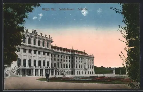 AK Wien, Schönbrunn, Partie am Schloss