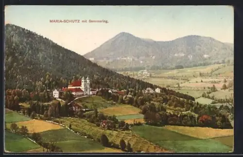 AK Maria-Schutz /Semmering, Ortspanorama mit Semmering