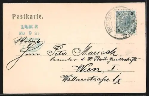 AK Innsbruck, Rudolfsbrunnen mit Bergpanorama