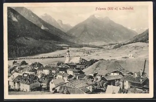 AK Fulpmes /Stubaital, Panorama mit Kirche