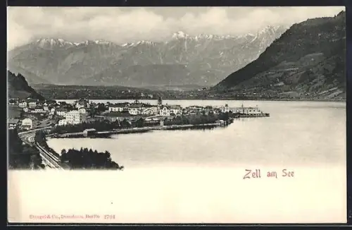 AK Zell am See, Panorama mit See